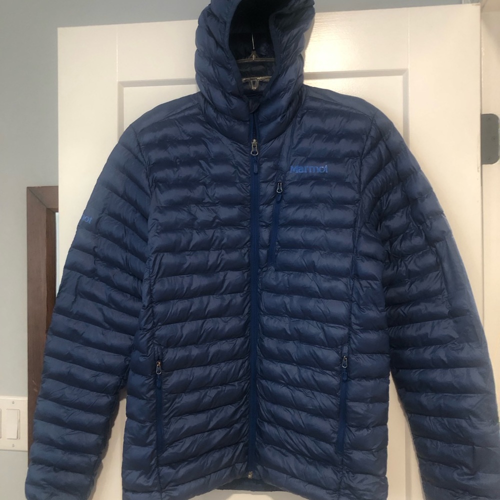Marmot Women’s Deep Navy Quilted Puffer Jacket, 75% Recycled Featherless